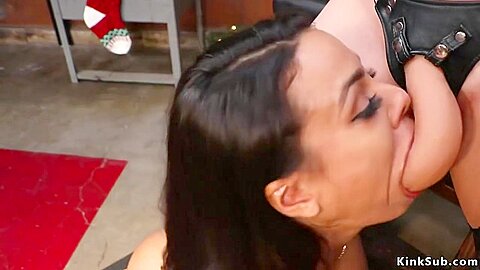 Lesbian Gfs Caned And Anal Toyed