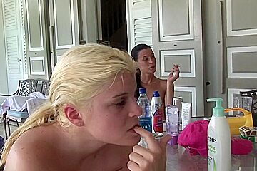 Lesbian showers shoot