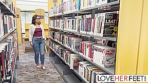 Library Hookup - A Foot Fetish Story With Feet Slave And Dharma Jones