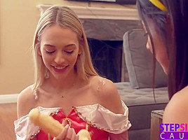 Lily Larimar and Kylie Rocket in Fucking Step sister And Her Friend By Pretending To Be A Dildo