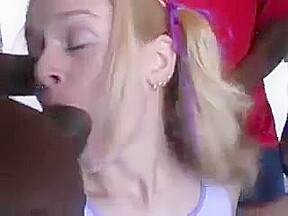 Little White Slut Likes Big Black Cocks !