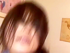 Long hairy Asian deepthroat action