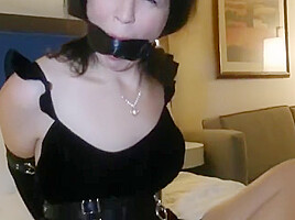 Lotus bound girl struggles in the bedroom
