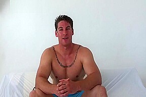 Luke strips naked and models 1