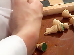 MAP Handsome young chess player bound and worked over by opponent 