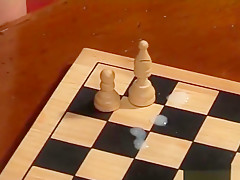 MAP Handsome young chess player bound and worked over by opponent 