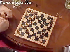 MAP Handsome young chess player bound and worked over by opponent 