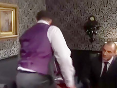 MAP Handsome young chess player bound and worked over by opponent 