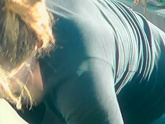 MILF Bends Over To Show Off Her Rack