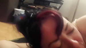 MILF INSANE THROATFUCK TAINT SUCK RIMJOB QUICK FUCK AND CUM SHOWER! POV!