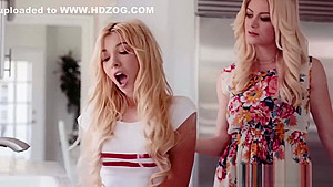 MILF Serene Siren teach her babysitter Kenzie Reeves and pounds her pussy