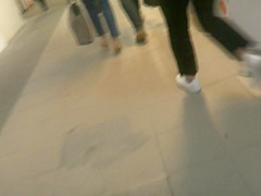 MILF in golden high heels