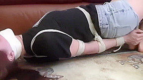 Maddy hogtied