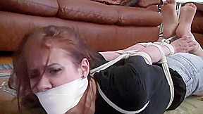 Maddy hogtied