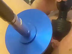 Making Myself Cum With My Thrusting Machine