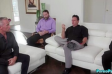Marcus London, Cali Caliente And Alex Legend In Gang Bangs A Group Of Big White Dicks