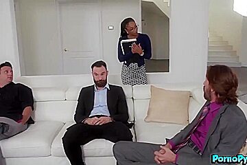 Marcus London, Cali Caliente And Alex Legend In Gang Bangs A Group Of Big White Dicks