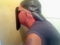 Married Leather Step daddy At The Gloryhole