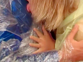 Marvellous Blonde Whore Blows Huge Film Coated Friends Dick