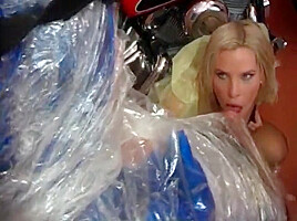 Marvellous Blonde Whore Blows Huge Film Coated Friends Dick