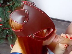 Masked Babe Swallows Every Drop Of My Semen