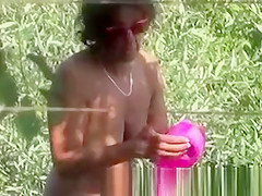 Mature Lesbians Changing in Nature