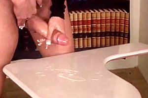 Mature masturbating shemale in action
