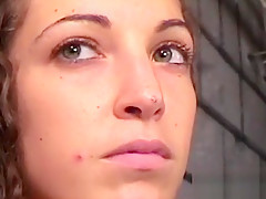 Mesmerizing girlie is playing with her nice vibrator