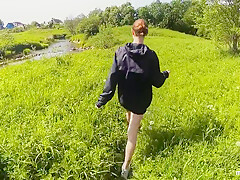 Miha Nika 69 In Real Outdoor Sex On The River Bank After Swimming - Pov