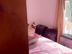 Milf Masturbates To Porn, And Her Neighbor Came In And Fucked Her