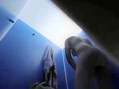 Milf caught in pool cabin