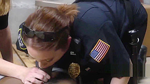 Milf cops take suspect to random safe house to take advantage of his BBC