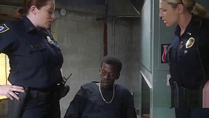 Milf cops take suspect to random safe house to take advantage of his BBC