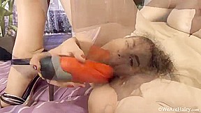 Miranda makes a smoothie and masturbates on floor - Compilation - WeAreHairy