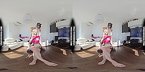 Miss Pussycat Striptease Lapdance With Sexy Aleks Dildoing To Real Female Orgasm