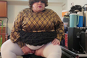 Molly Is Rubbing Her Nice New White Panties Until She Cums On Herself
