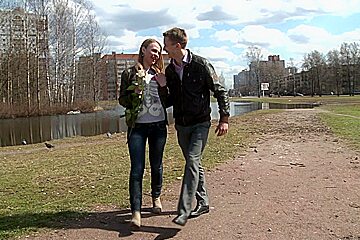 Movie Scene sex stranger meets and copulates cute bimbo Hanna