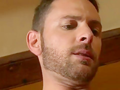 Muscle gay flip flop with cumshot