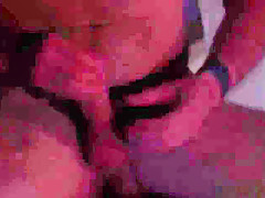 Muscly tugging hunk jizz