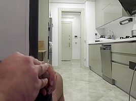 My Big Ass Stepmom Caught Me Jerking Off While Watching Her