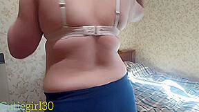 My Girlfriend Undresses In The Bedroom And Shows Herself To Me