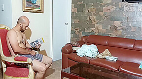 My Perverted Stepmother Makes Me Fuck Her While She Folds The Clothes
