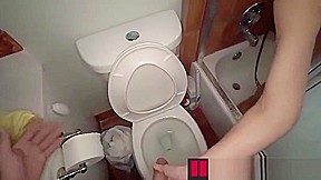 My Step mom Gets Me Hard And Makes Me Fuck Her in the Bathroom