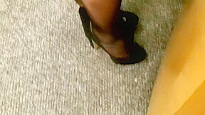 My girl shoeplay at the bank Website on profile for more of her