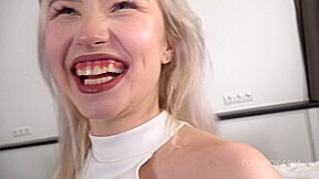 NEW !!! Pretty Face teen 18+ Sara Bork First Time in Anal Action - Hard Assfucked - Big Anal Gape - AnalVids
