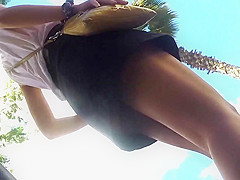 NIce walking upskirt