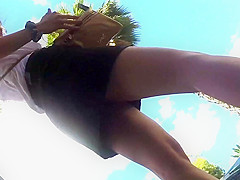 NIce walking upskirt