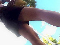 NIce walking upskirt