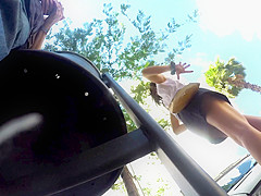 NIce walking upskirt