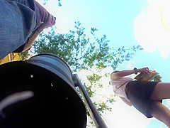 NIce walking upskirt